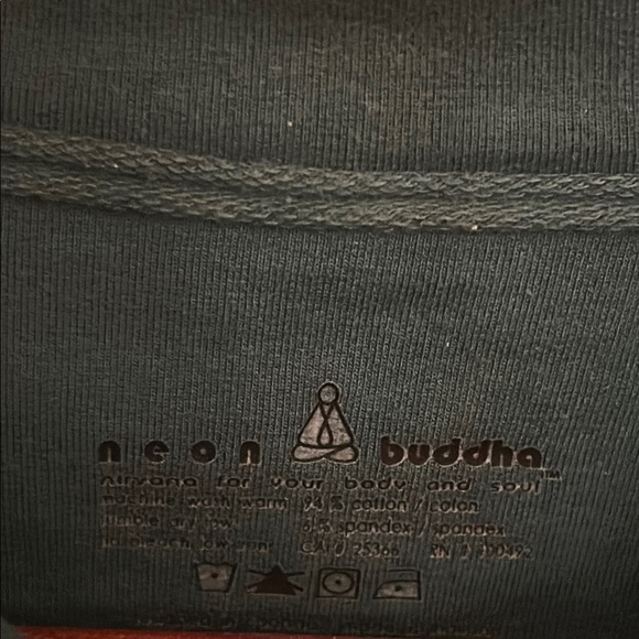 Neon Buddha Green Fleece Jacket with glam button front, size S - Picture 4 of 8